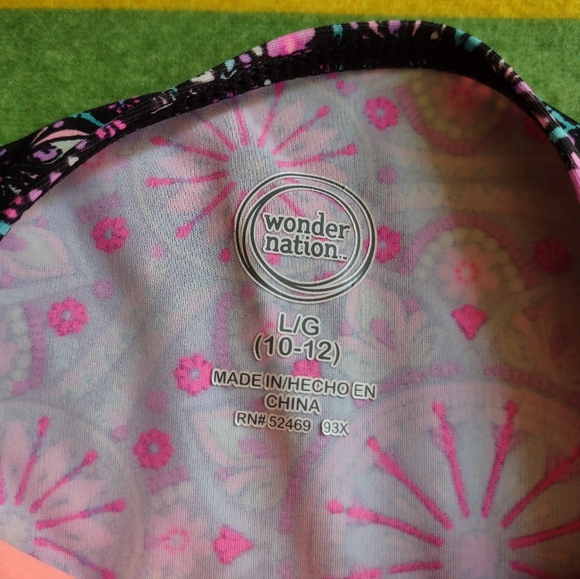 Wonder Nation L10/12 Swim Halter Top - Picture 2 of 5